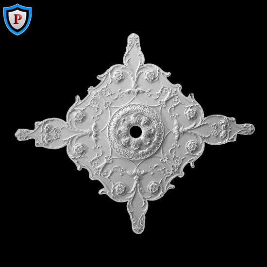 32" x 381/2" Plaster Italian Diamond Ceiling Medallion